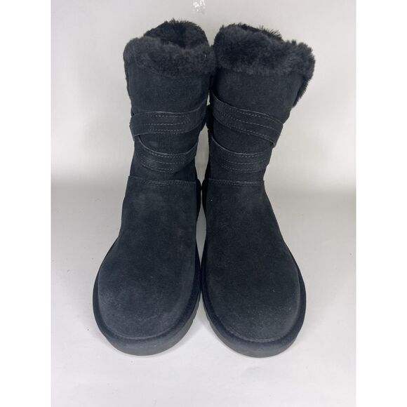 koolaburra by ugg boots Winter Women Size 10 Black Suede - Picture 9 of 12